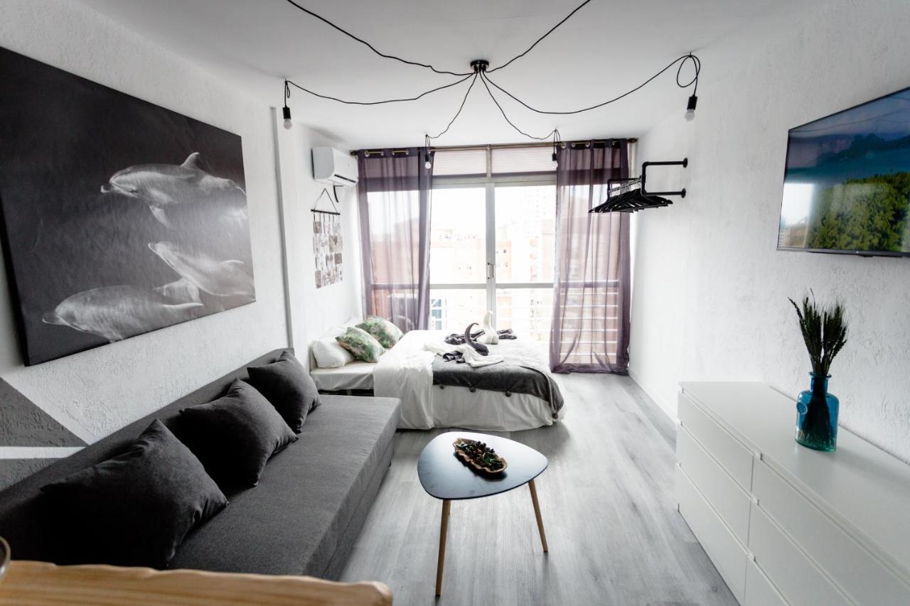 בנידורם Modern Studio With See And City View מראה חיצוני תמונה