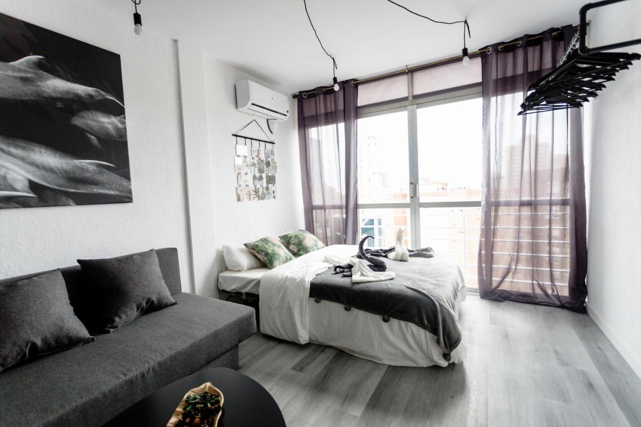 בנידורם Modern Studio With See And City View מראה חיצוני תמונה